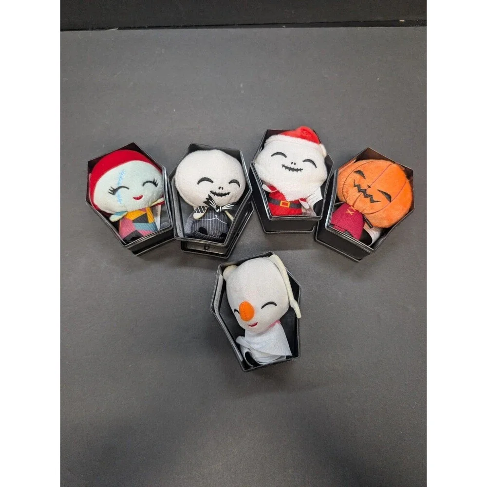 The Nightmare Before Christmas Disney Plush, Blind Coffin Boxes Open Set of 5